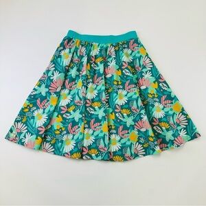 Wild Flowers floral Aline skirt Medium Daydream Believer Jenny pink turquoise
